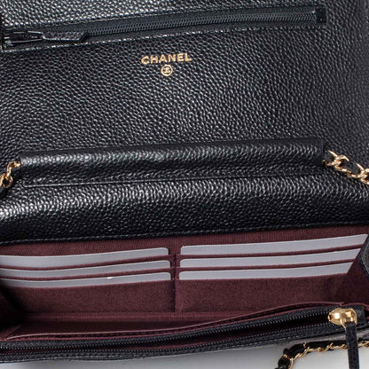 Chanel Caviar Quilted Wallet On Chain WOC Black 8 of 11