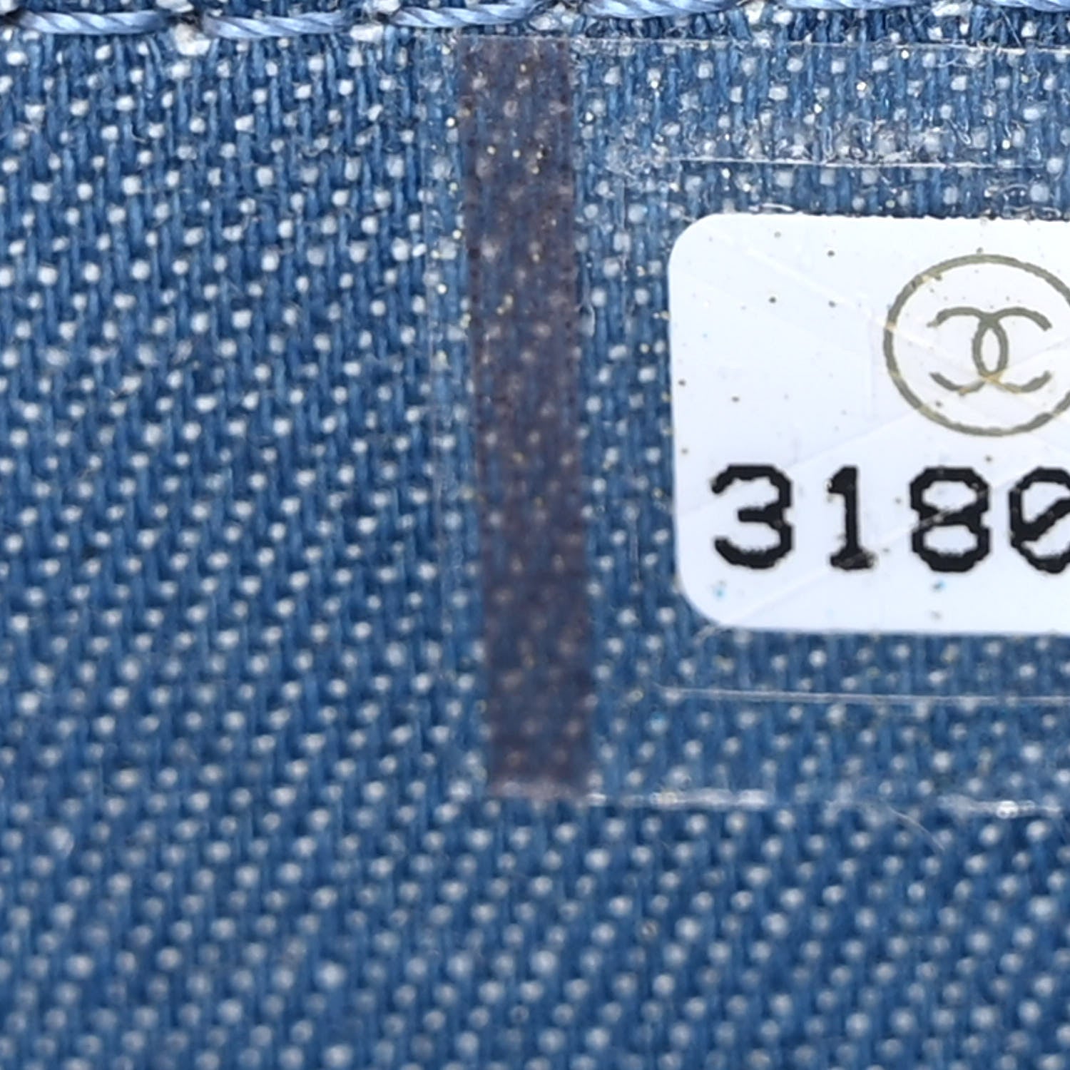 Chanel Denim Quilted CC Pearl Crush Clutch With Chain Blue 8 of 11