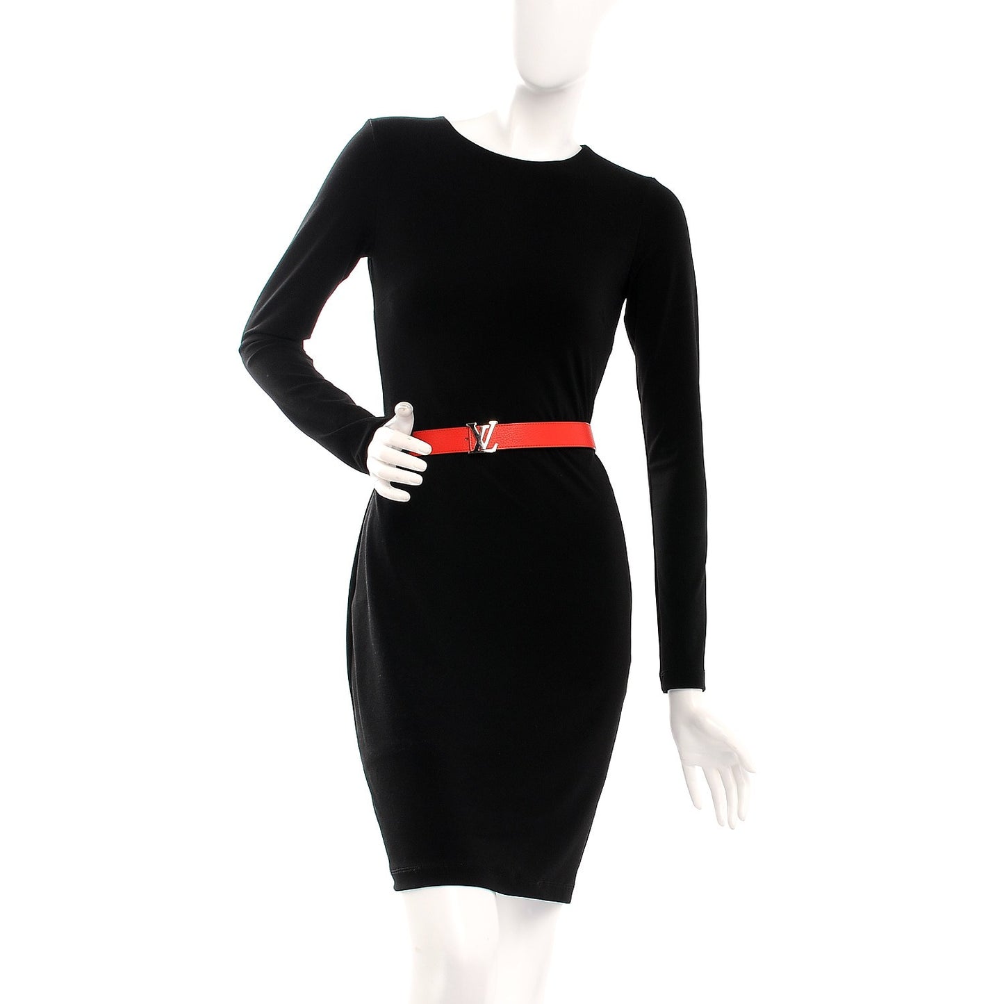 Taurillon Calfskin 30mm LV Initiales Belt 85 34 Galet Corail