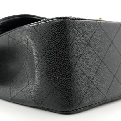 Chanel Caviar Quilted Jumbo Double Flap Black 9 of 10