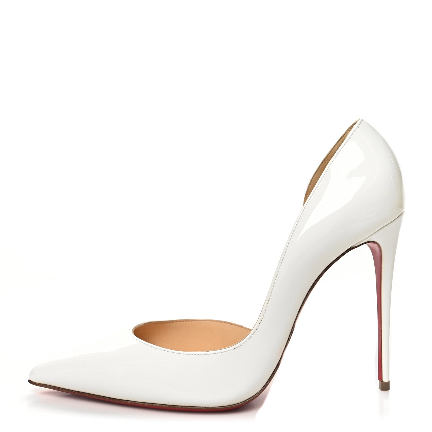 Christian Louboutin Patent Iriza 100 Pumps 40 White 1 of 7