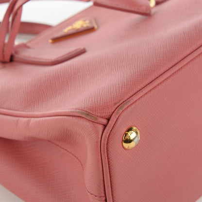 Prada Saffiano Mini Galleria Double Zip Tote Tamaris 4 of 15