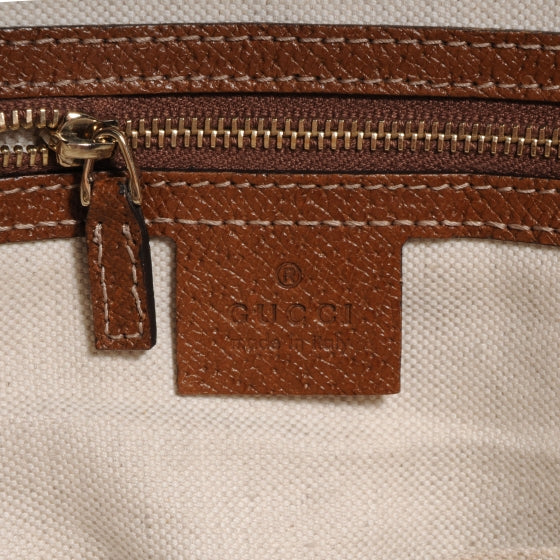 Monogram Medium Bree Zippered Tote Beige Tabacco