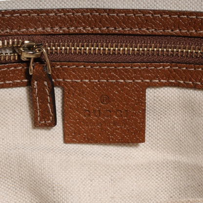 Gucci Monogram Medium Bree Zippered Tote Beige Tabacco 7 of 8