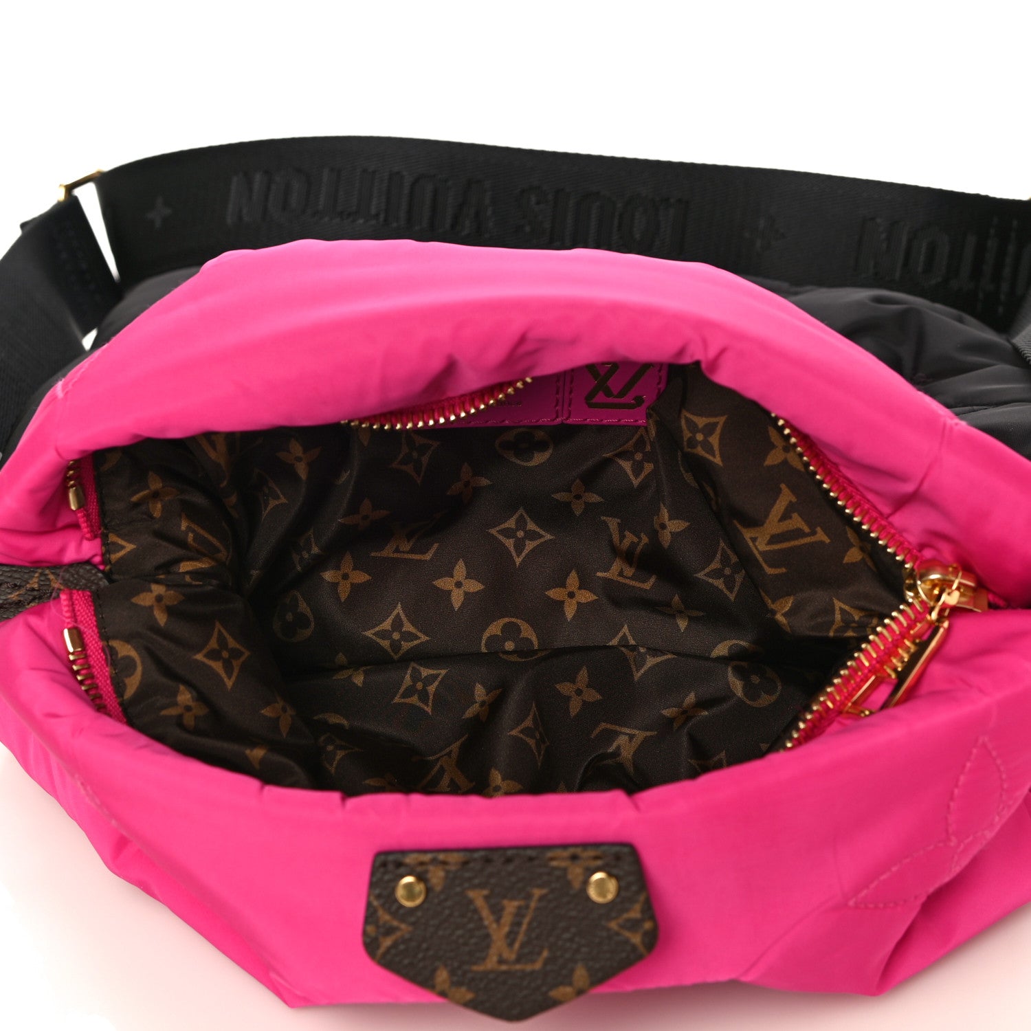 Louis Vuitton Econyl Monogram Pillow Maxi Multi Pochette Accessories Black Fuchsia 5 of 17