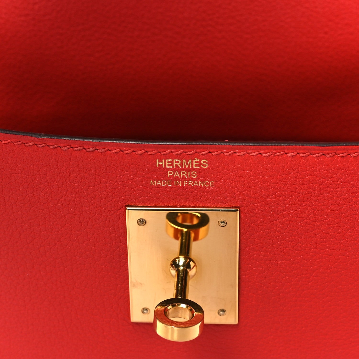 Hermes Evercolor Kelly Retourne 28 Rouge Tomate 6 of 10