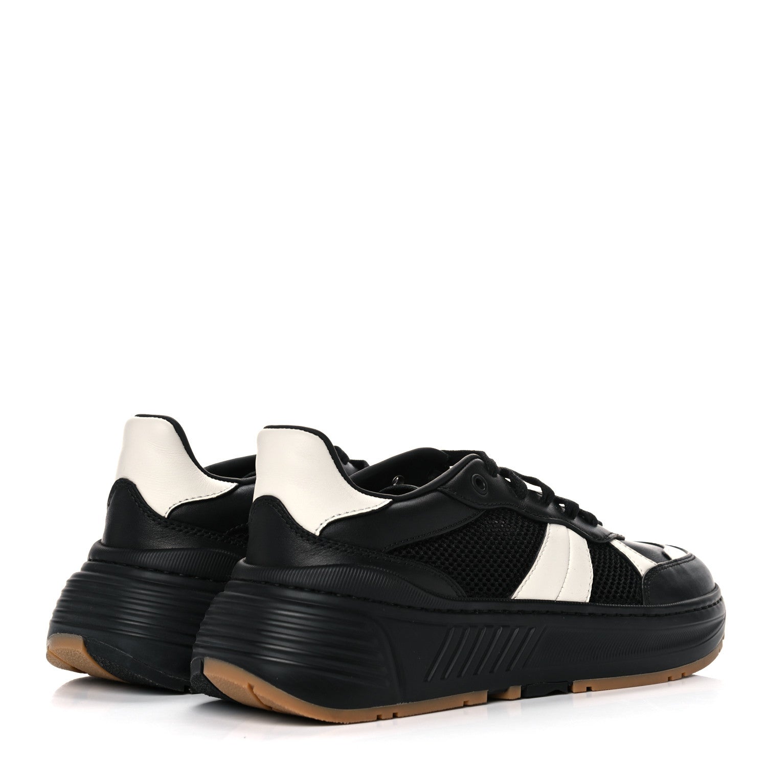 Bottega Veneta Calfskin Technical Mesh Speedster Sneakers 39 Black 4 of 7
