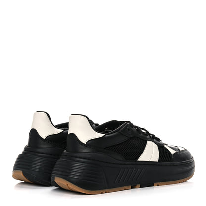 Bottega Veneta Calfskin Technical Mesh Speedster Sneakers 39 Black 4 of 7