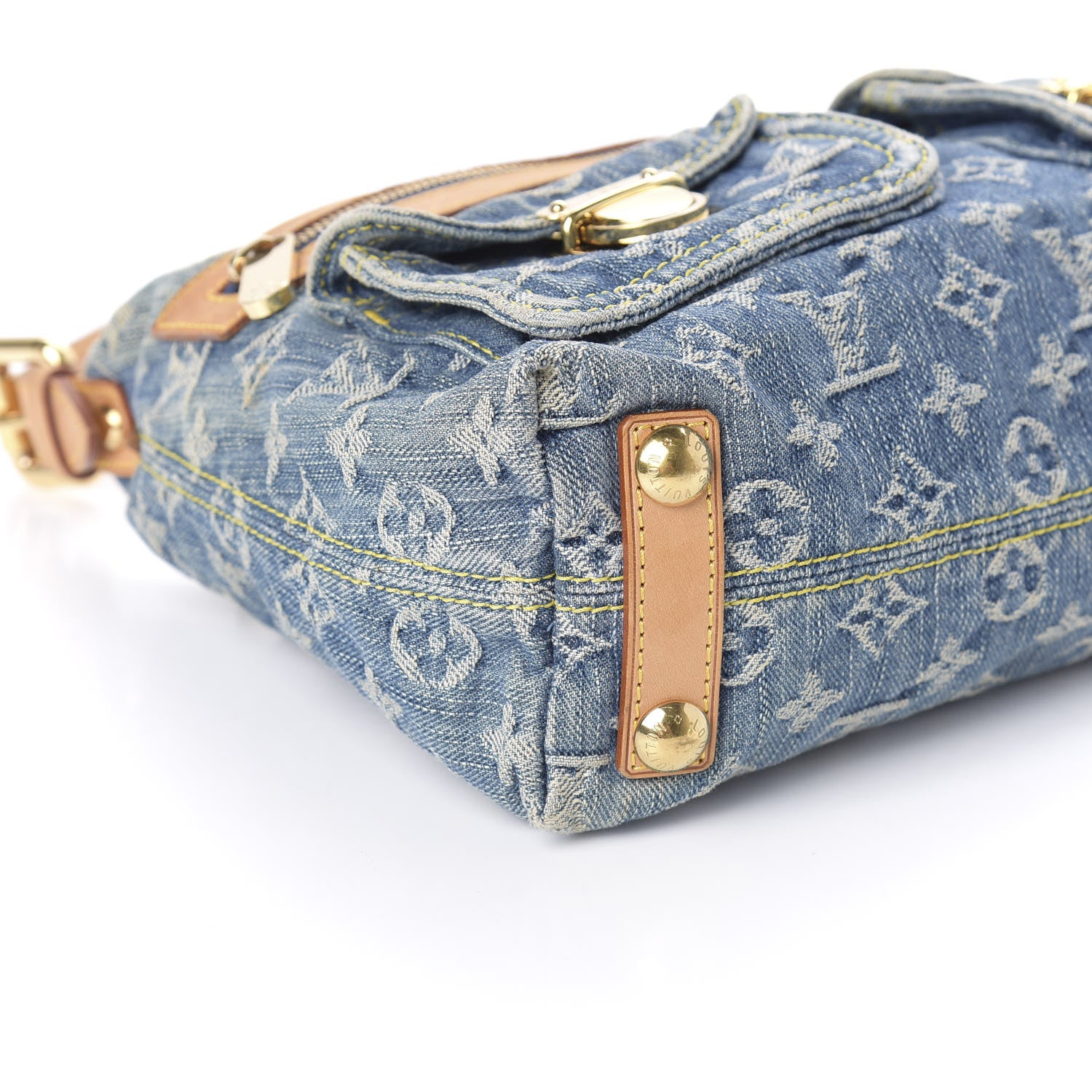 Louis Vuitton Monogram Denim Baggy PM Blue 6 of 9
