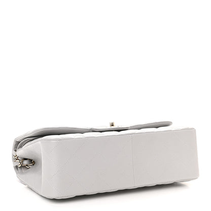 Chanel Caviar Quilted Jumbo Double Flap Grey 3 of 10