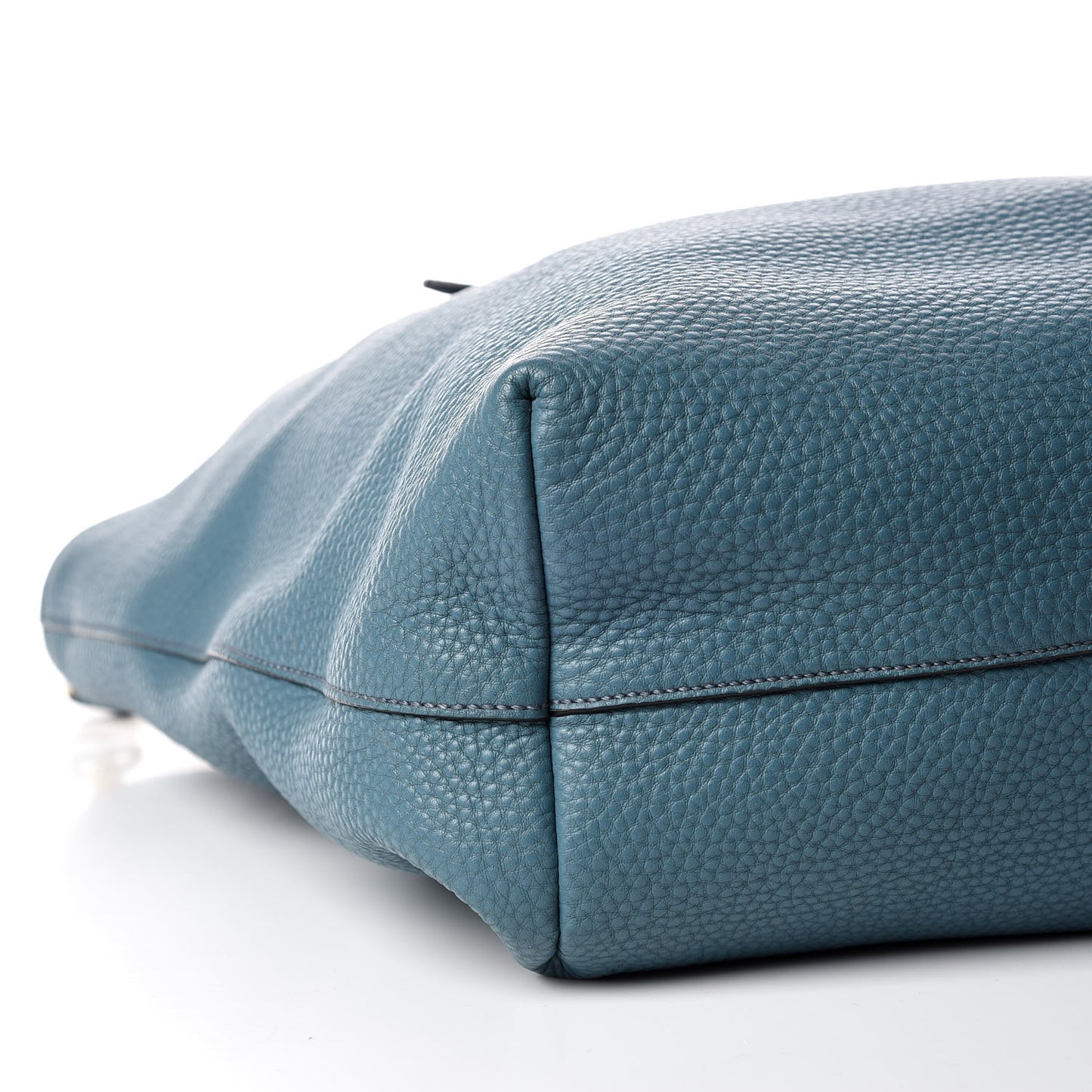 Vitello Daino Shopping Tote Marine