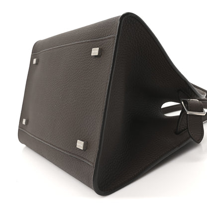 The Row Grained Calfskin Soft Margaux 10 Bag Deep Brown 9 of 11