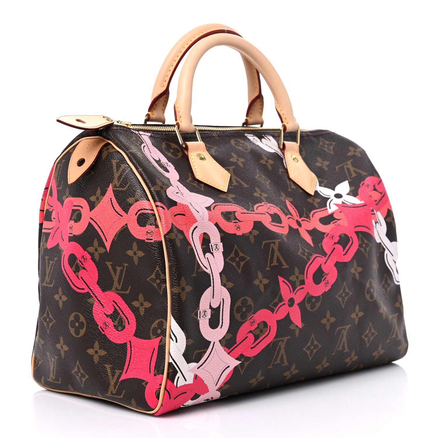 Louis Vuitton Monogram Bay Speedy 30 Rose Ballerine Poppy 3 of 9