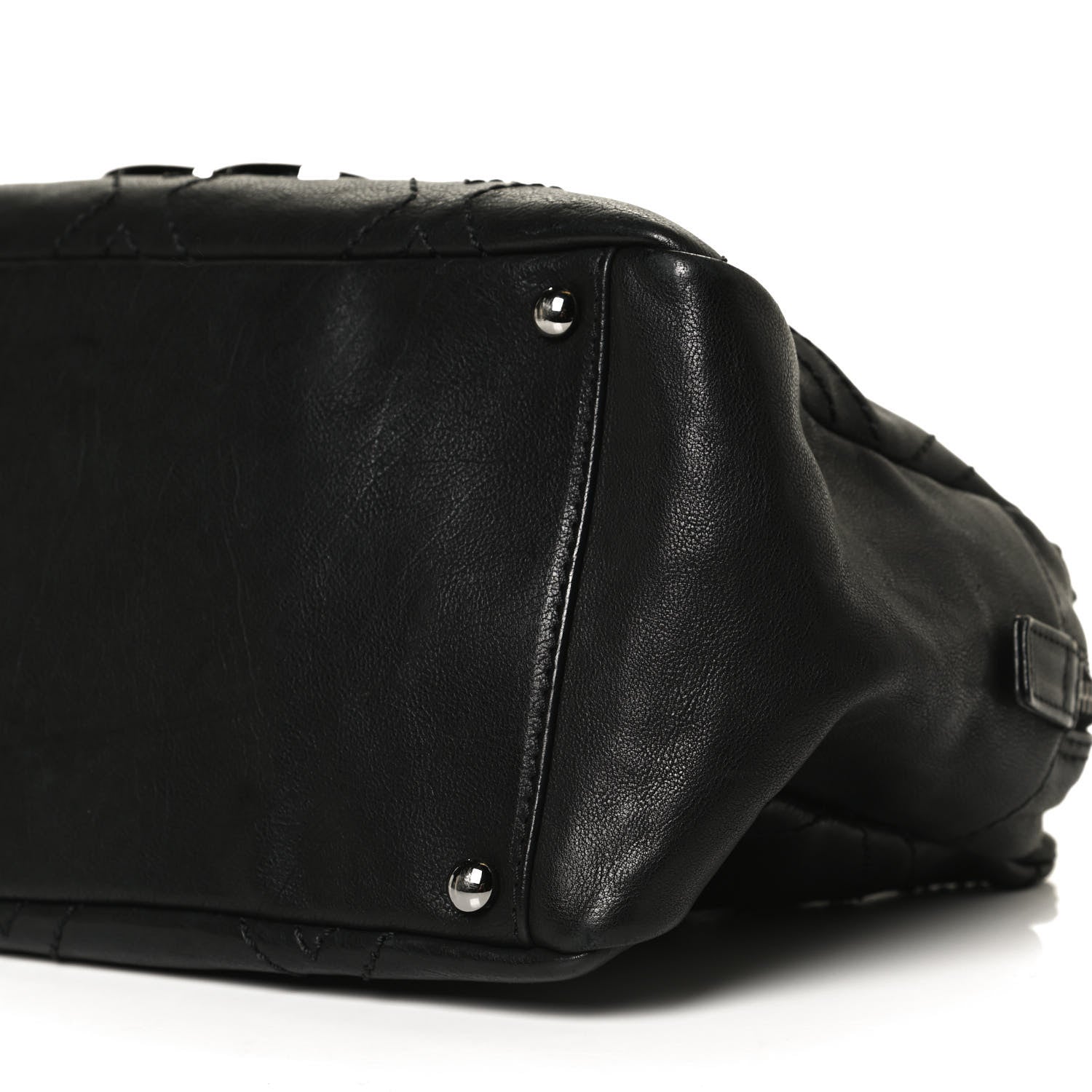 Chanel Calfskin Small Diamond Stitch Tote Black 10 of 10