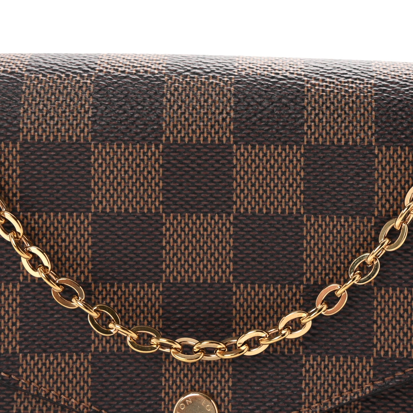 Damier Ebene Pochette Felicie Chain Wallet