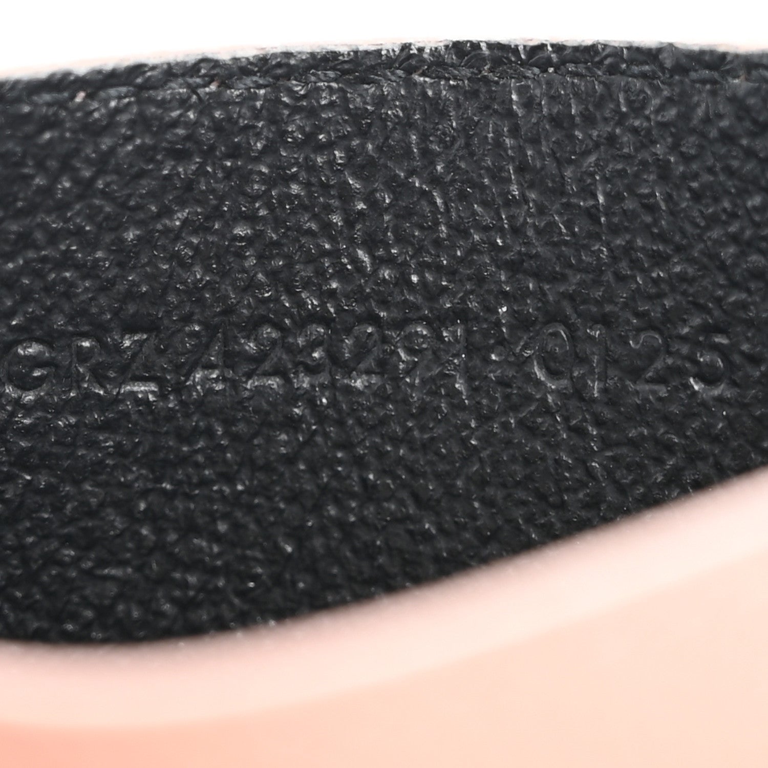 Saint Laurent Grain De Poudre Matelasse Chevron Monogram Credit Card Case Pale Pink 7 of 16