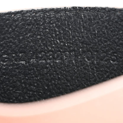 Saint Laurent Grain De Poudre Matelasse Chevron Monogram Credit Card Case Pale Pink 7 of 16