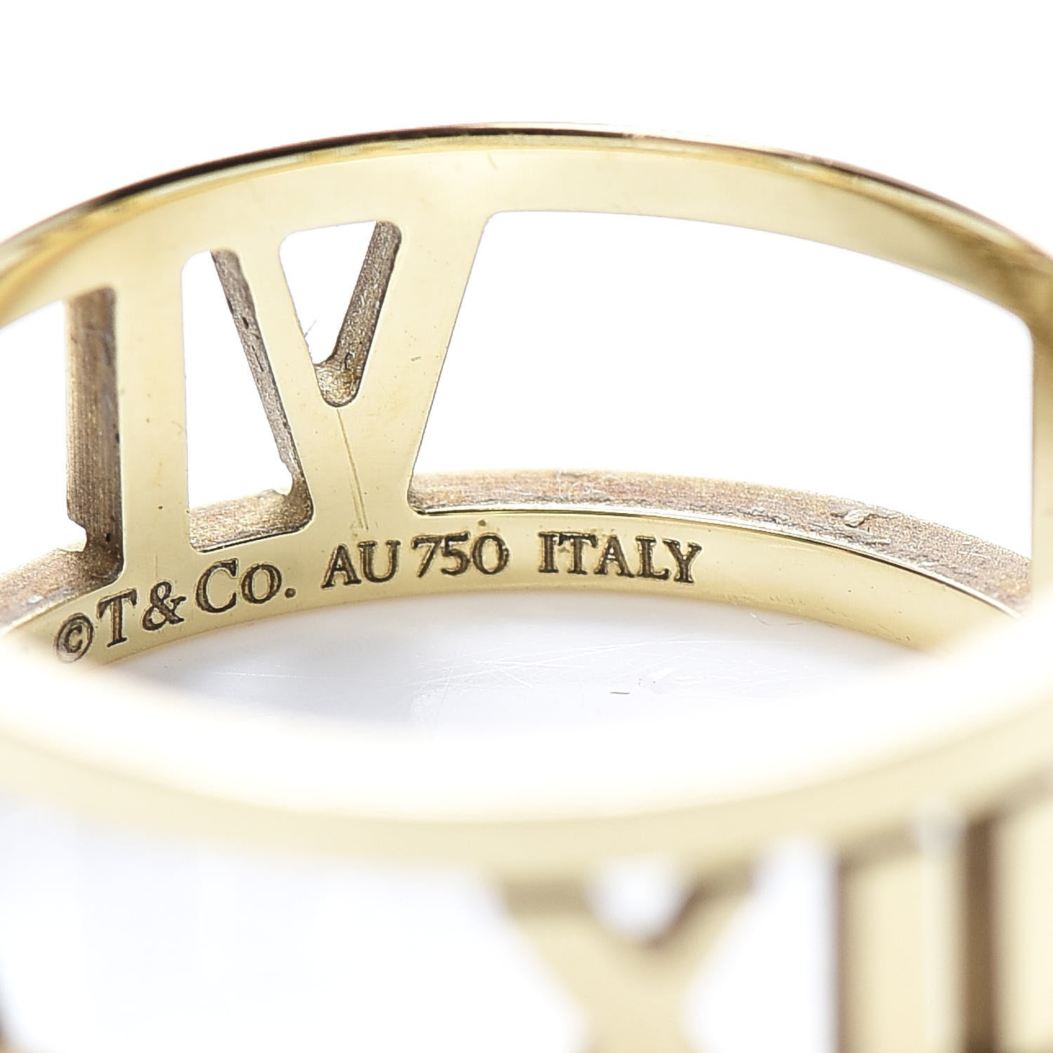 Tiffany 18K Yellow Gold Atlas Open Ring 52 6 5 of 5
