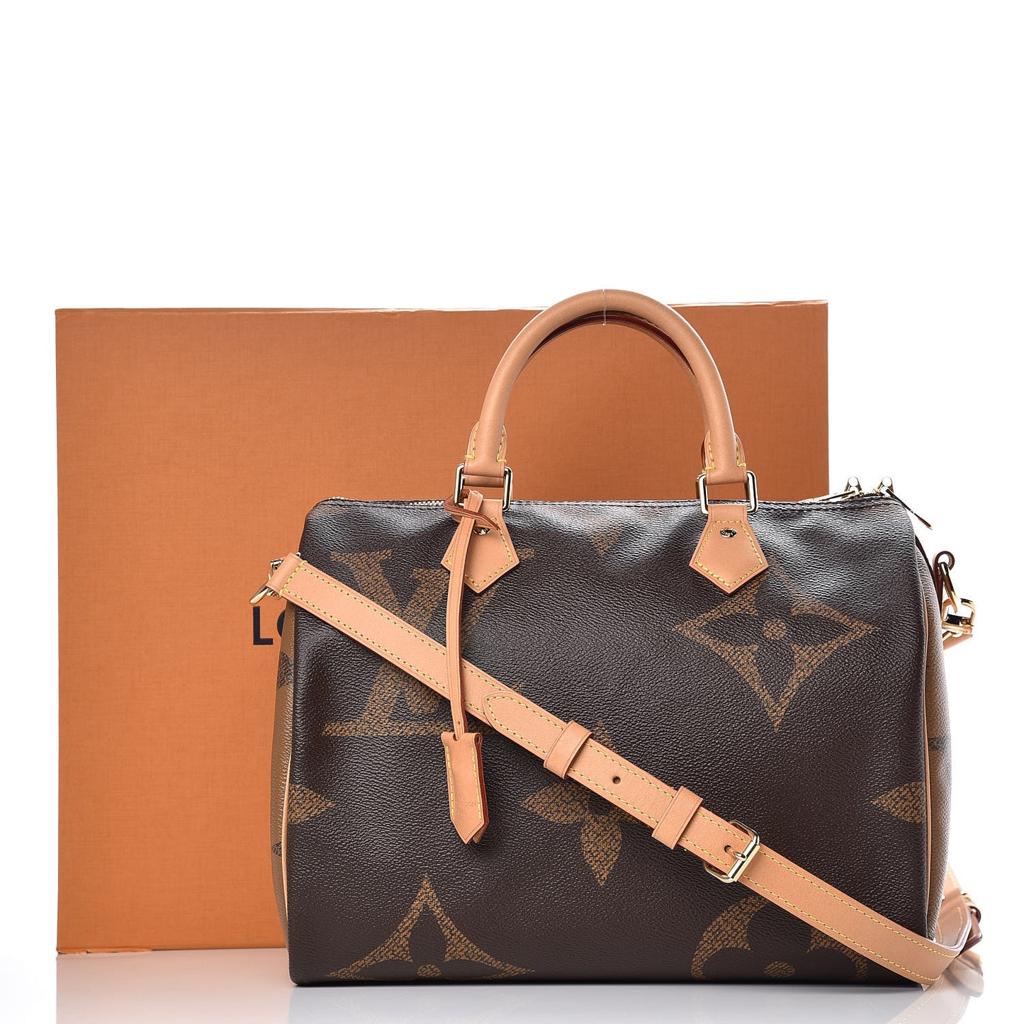 Reverse Monogram Giant Speedy Bandouliere 30