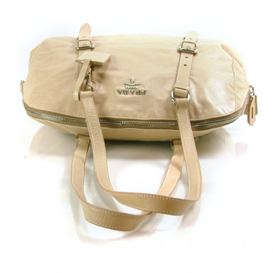 Leather New Look Tote Beige
