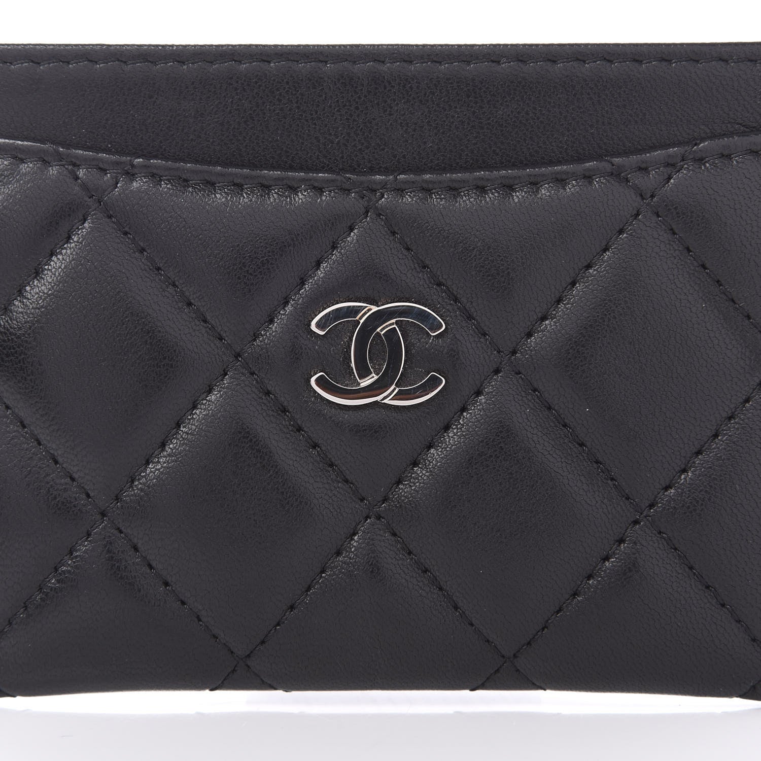 Chanel Lambskin Quilted Card Holder Black 11 of 11