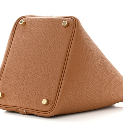 Hermes Taurillon Clemence Picotin Lock 18 PM Gold 10 of 11