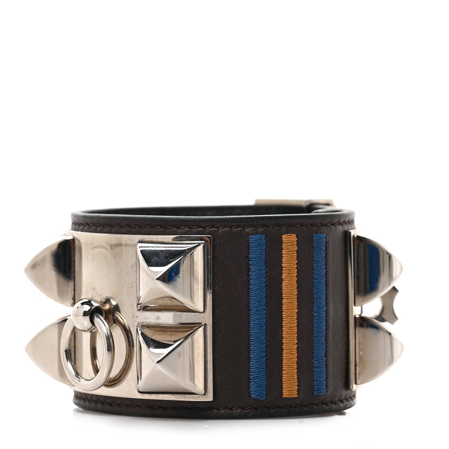 Hermes Barenia Rocabar Collier de Chien CDC Bracelet T2 Ebene 1 of 6
