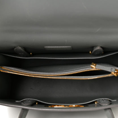 Christian Dior Grained Calfskin Large St. Honore Tote Grey 4 of 10