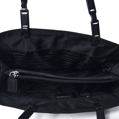 Prada Nylon Tessuto Chain Shoulder Bag Black 4 of 4