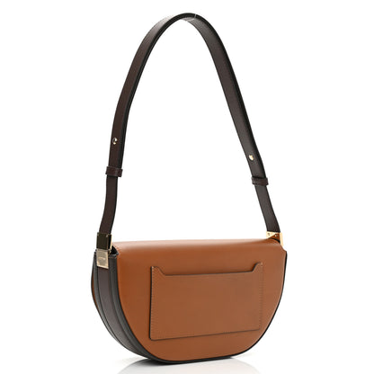 Burberry Calfskin Small Two-Tone Olympia Shoulder Bag Warm Tan 3 of 10