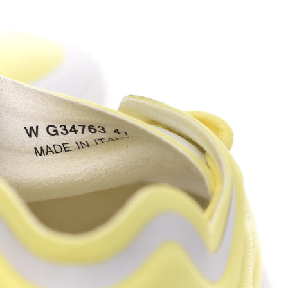 Chanel Calfskin Mesh Lycra Logo Sneakers 41 Yellow 6 of 8