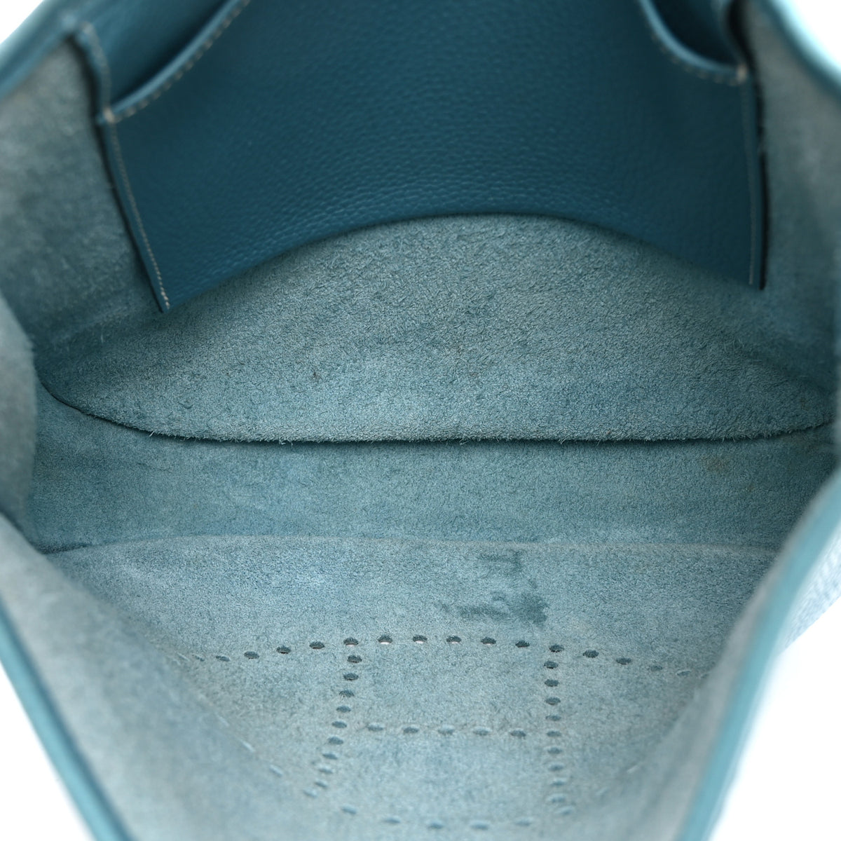 Hermes Taurillon Clemence Evelyne PM Blue Jean 5 of 11