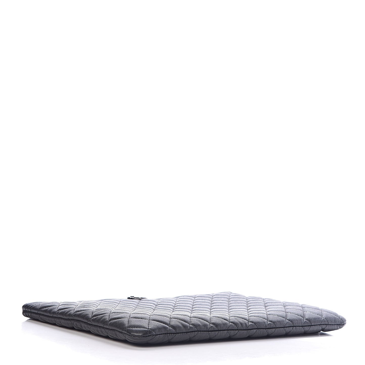 Caviar Quilted Large Boy Cosmetic Case Black