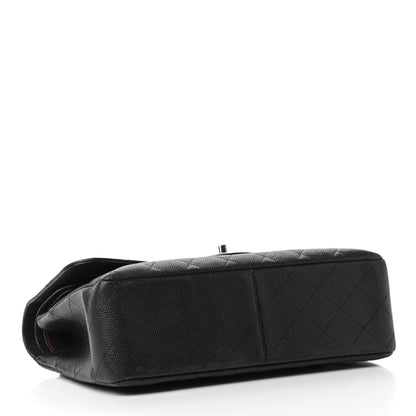 Chanel Caviar Quilted Jumbo Double Flap Black 3 of 8