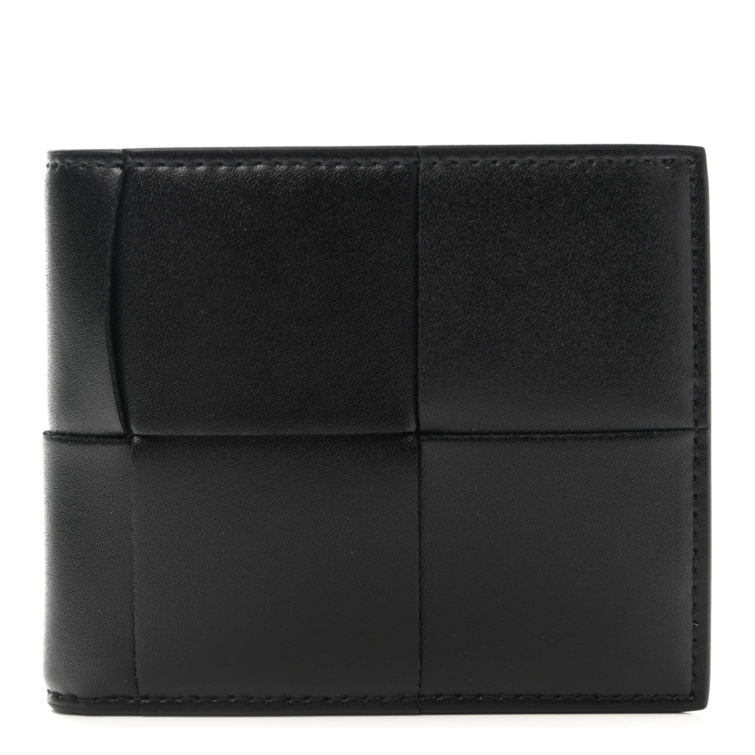 Bottega Veneta Nappa Maxi Intrecciato Card Holder Wallet Black 1 of 7