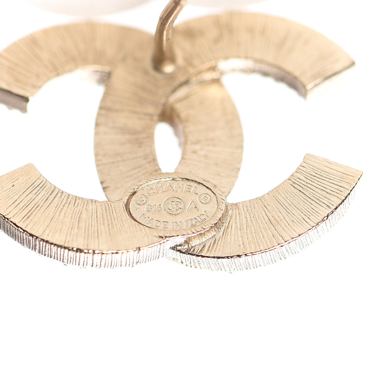 Pearl CC Earrings Light Gold