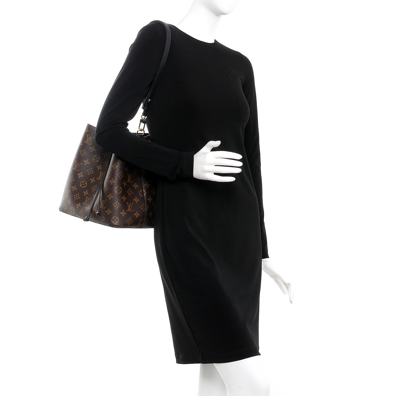 Louis Vuitton Monogram Neonoe MM Black 2 of 7