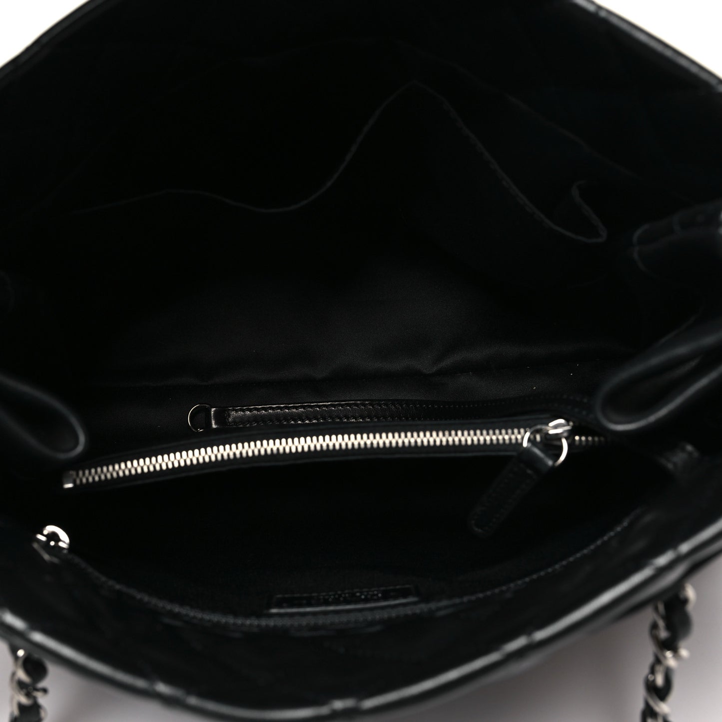 Lambskin Quilted Small Coco Loop Tote Black