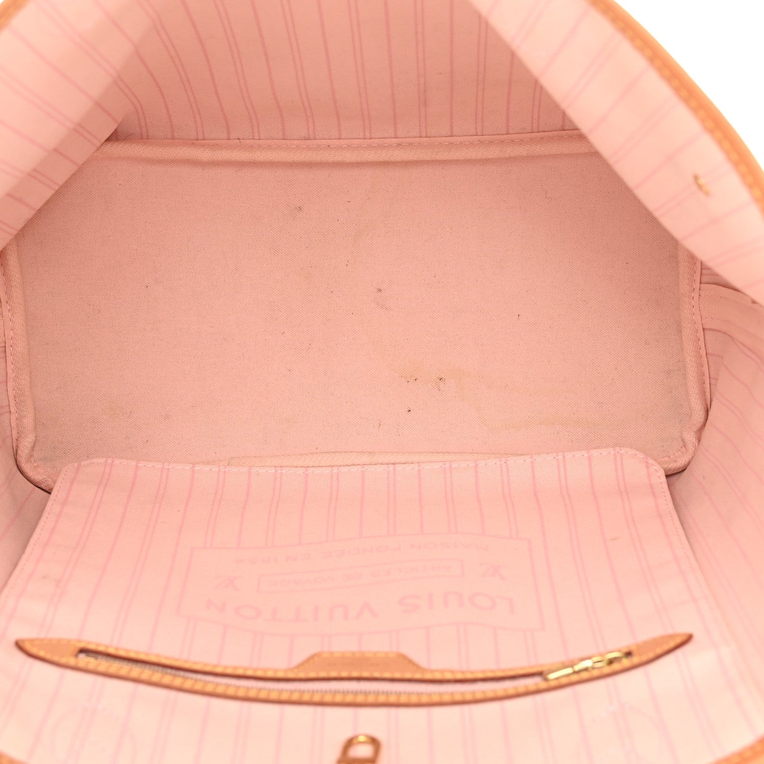 Louis Vuitton Damier Azur Neo Neverfull MM Rose Ballerine 6 of 15