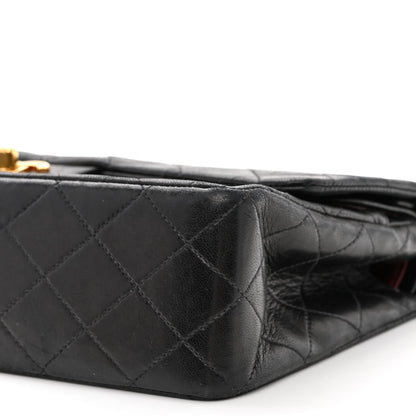 Chanel Lambskin Quilted Medium Double Flap Black 10 of 10