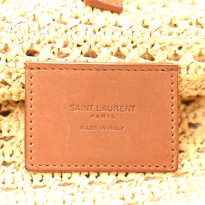 Saint Laurent Raffia Monogram Hobo Naturale 6 of 13