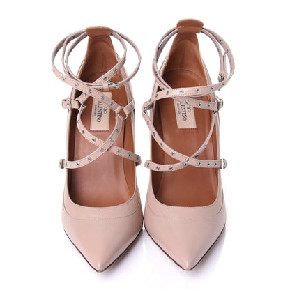 Valentino Garavani Nappa Love Latch 100mm Pumps 39 Poudre 5 of 11