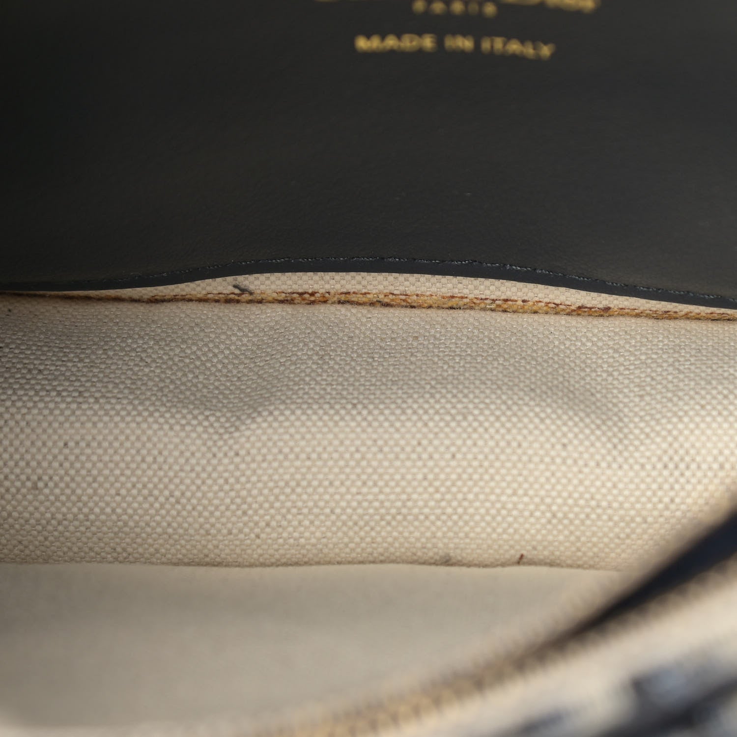 Christian Dior Oblique Saddle Chain Pouch Blue 10 of 10