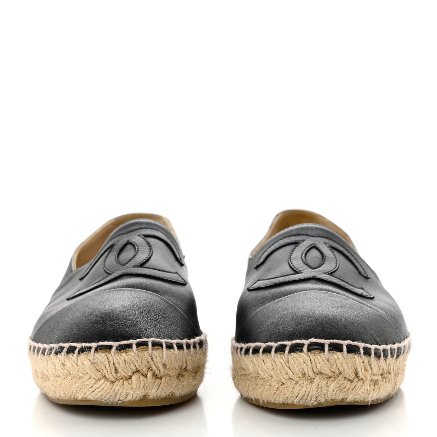 Lambskin CC Espadrilles 38 Black