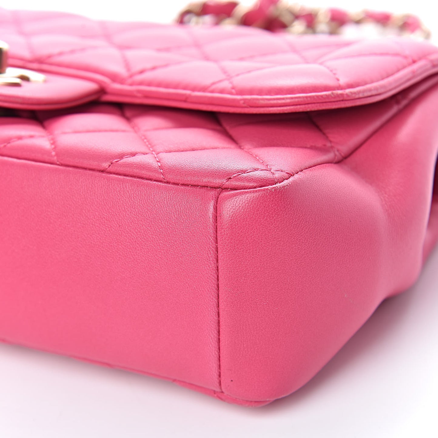 Lambskin Quilted Mini Mademoiselle Chic Flap Pink