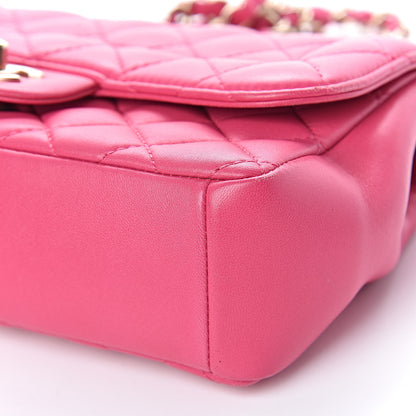 Chanel Lambskin Quilted Mini Mademoiselle Chic Flap Pink 11 of 15