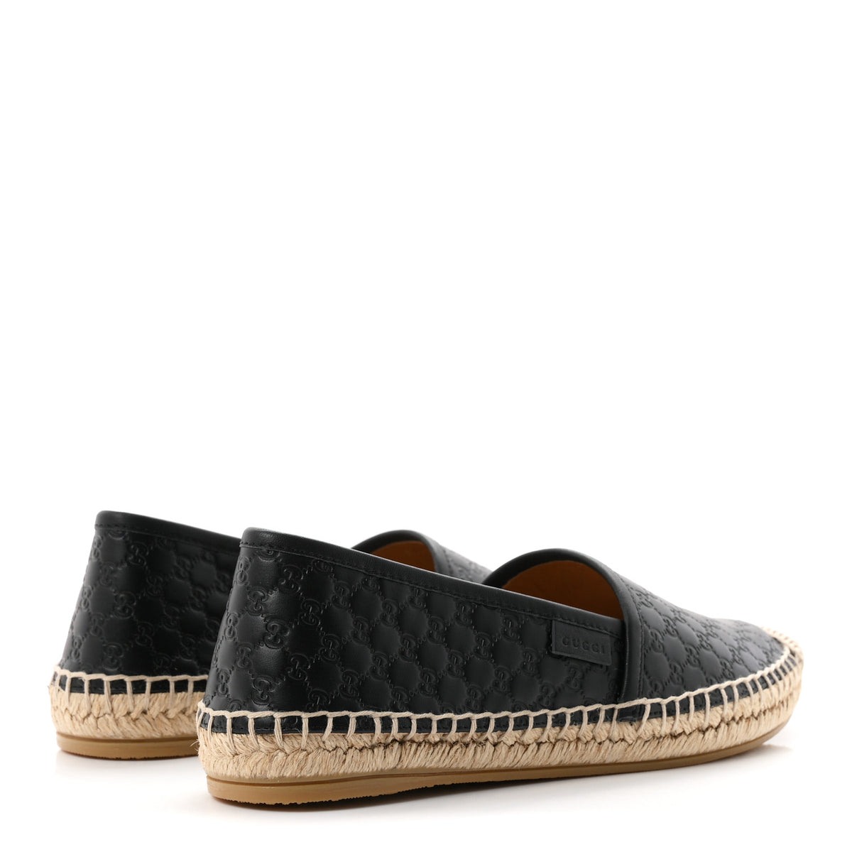 Microguccissima Signature Espadrilles 38 Black