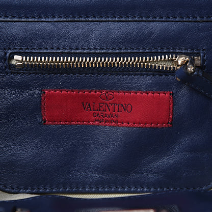 Valentino Garavani Vitello Mini Rockstud Tote Marine 5 of 14
