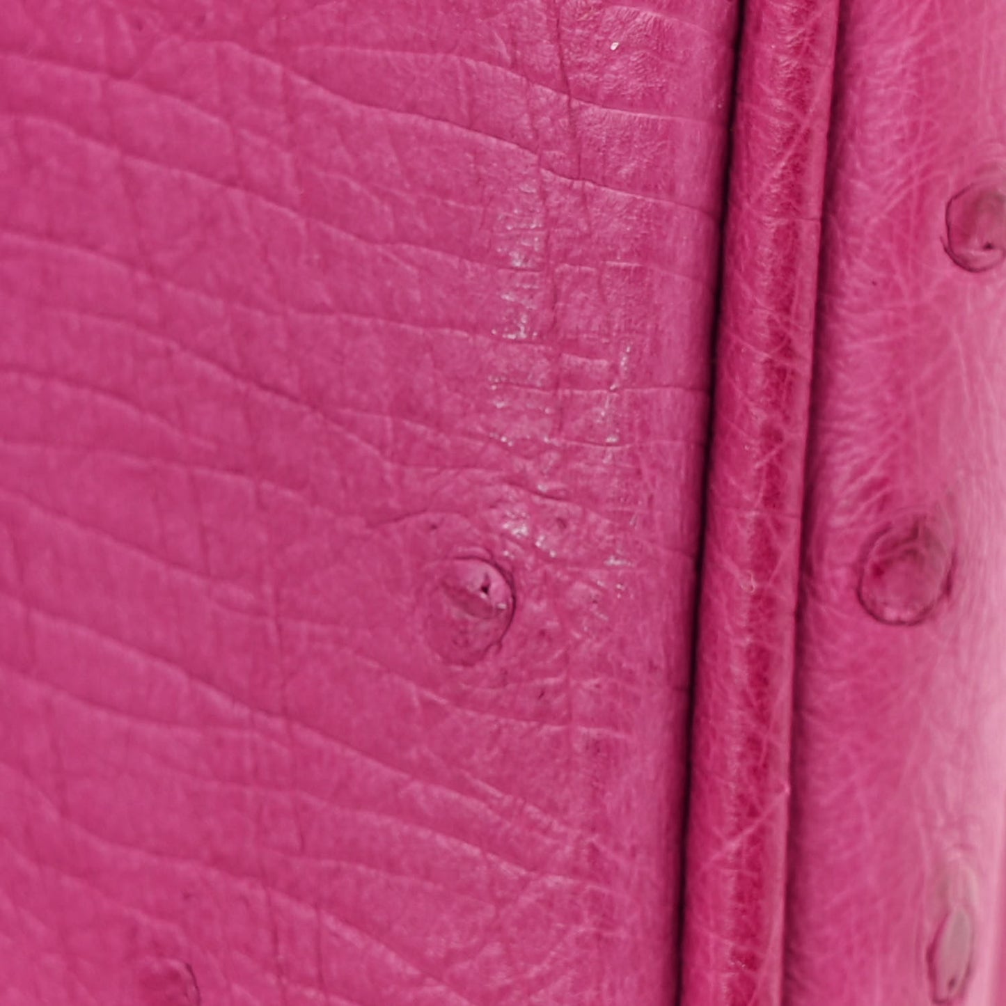 Ostrich Birkin 30 Rose Pourpre