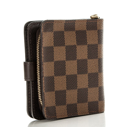 Louis Vuitton Damier Ebene Zippe Zipped Compact Wallet 3 of 7
